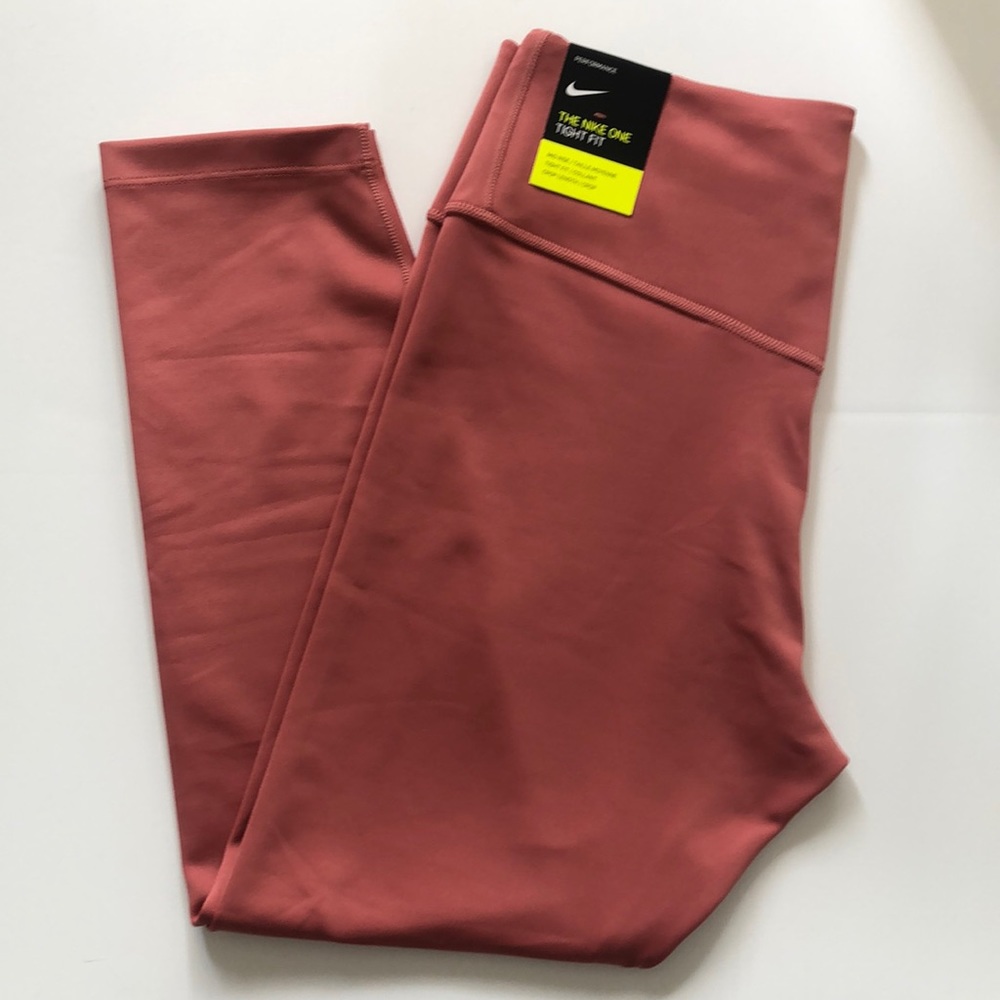 Nike Tight Fit Rose Mid Rise Athletic Legging
